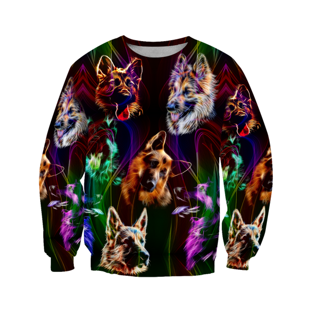 German shepherd colorful hoodie shirt for men and women JJW16092003S