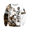 3D The Alpha King Lion Tattoo Over Printed Hoodie