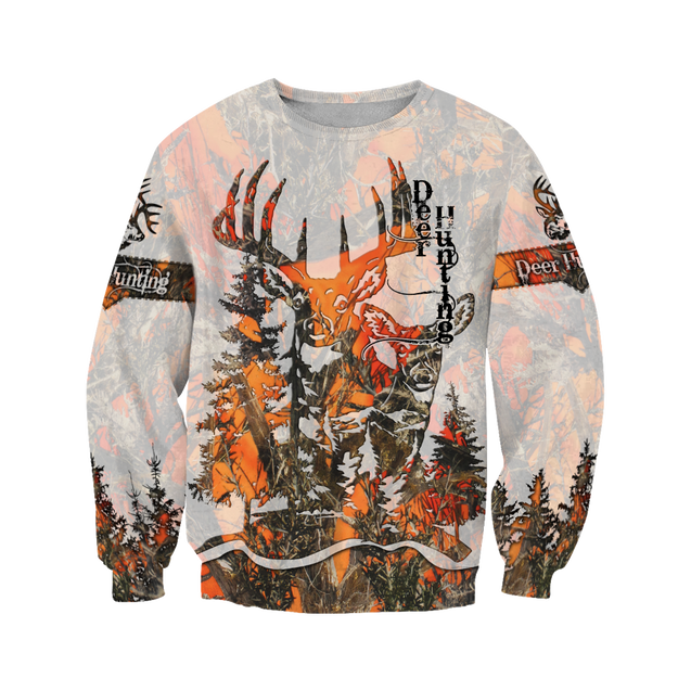 3D All Over Print Deer Hunting Hoodie JJW10082001