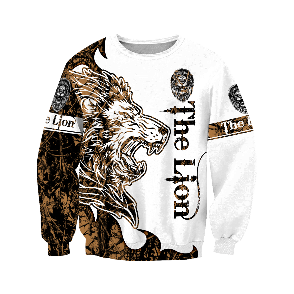 The Gold Lion Tattoo Over Printed Hoodie