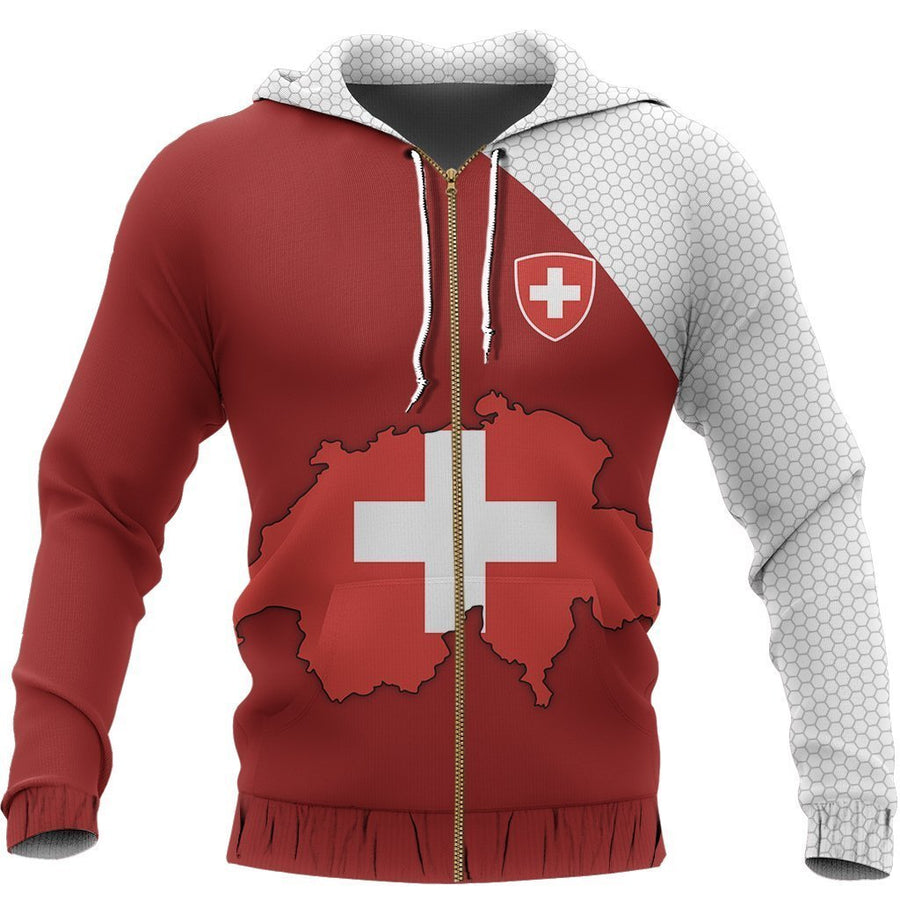 Switzerland Map Special Hoodie NNK13-Apparel-NNK-Hoodie-S-Vibe Cosy™