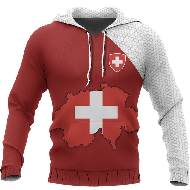 Switzerland Map Special Hoodie-Apparel-Phaethon-Hoodie-S-Vibe Cosy™