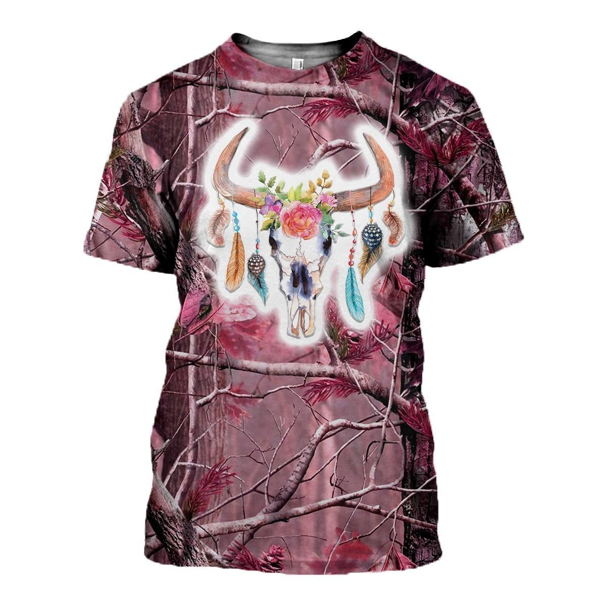 3D All Over Printed Camo deer Clothes-Apparel-HP Arts-T-Shirt-S-Vibe Cosy™