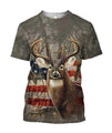 3D All Over Printed Deer Clothes-Apparel-HP Arts-T-Shirt-S-Vibe Cosy™