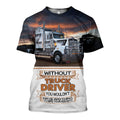 3D All Over Printed Truck Kenworth Shirts-Apparel-HP Arts-T-Shirt-S-Vibe Cosy™