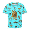 3D All Over Printed Blue Dinosaurs T-Rex Shirts-Apparel-HP Arts-T-Shirt-TODDLER 2T-Vibe Cosy™
