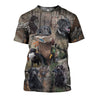 3D All Over Printed Labrador Retriever Hunting Dog Camo Art-Apparel-HP Arts-T-Shirt-S-Vibe Cosy™