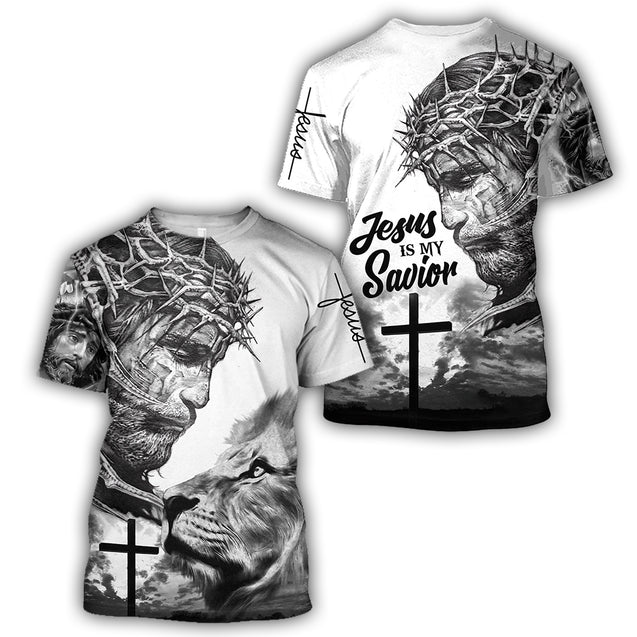 Jesus Is My Savior 3D Tattoo All Over Printed Unisex Shirts