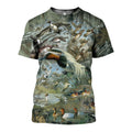 3D All Over Printed Camo Duck Hunting Art Shirts-Apparel-HP Arts-T-Shirt-S-Vibe Cosy™
