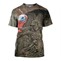 3D Printed Turkey Hunting Art Clothes-Apparel-HP Arts-T-Shirt-S-Vibe Cosy™