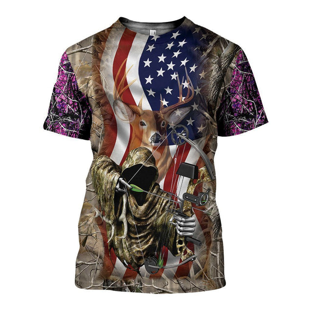 3D All Over Printed Love Hunting Shirts-Apparel-HP Arts-T-Shirt-S-Vibe Cosy™