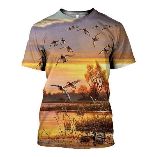 3D PRINTED DUCK CLOTHES-Apparel-6teenth World-T-Shirt-S-Vibe Cosy™