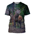 3D All Over Printed Deer T-shirt Hoodie-Apparel-6teenth World-T-Shirt-S-Vibe Cosy™