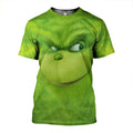 3D ALL OVER PRINTED DIRTY SMILING GRINCH FACE-Apparel-HP Arts-T-Shirt-S-Vibe Cosy™