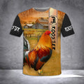 Rooster 3D All Over Printed Shirts for Men and Women NM-Apparel-NM-T-Shirt-S-Vibe Cosy™