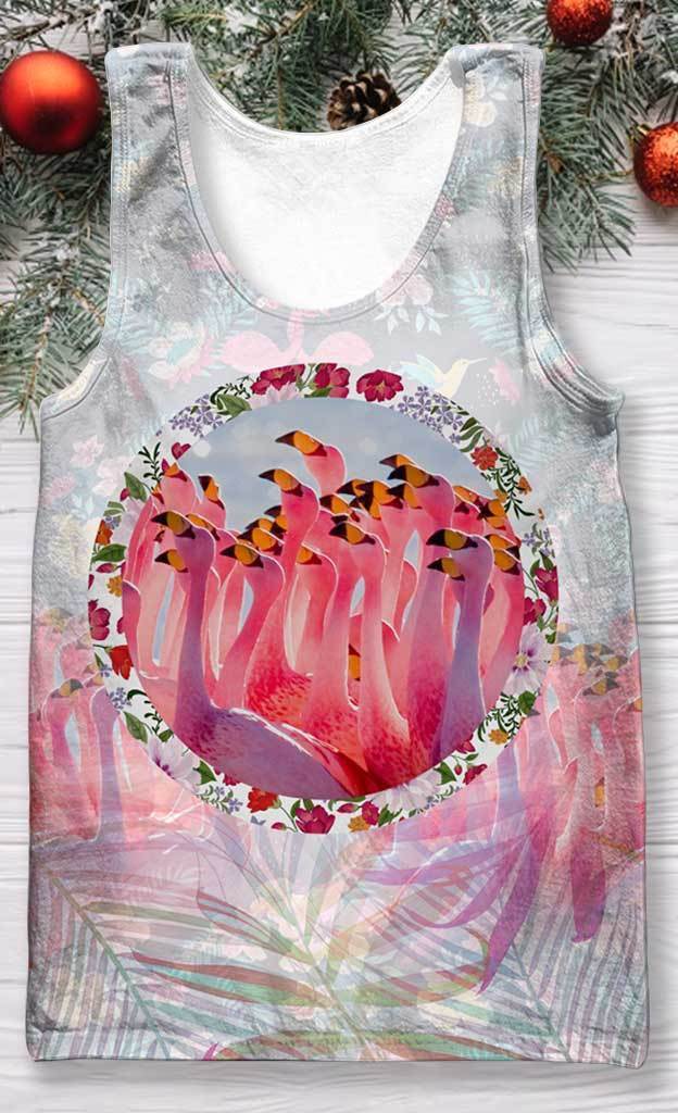 3D All Over Print Flamingo Hoodie-Apparel-HD09-Tank Top-S-Vibe Cosy™