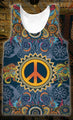 3D All Over Print Blue Hippie Hoodie-Apparel-HD09-Tank Top-S-Vibe Cosy™