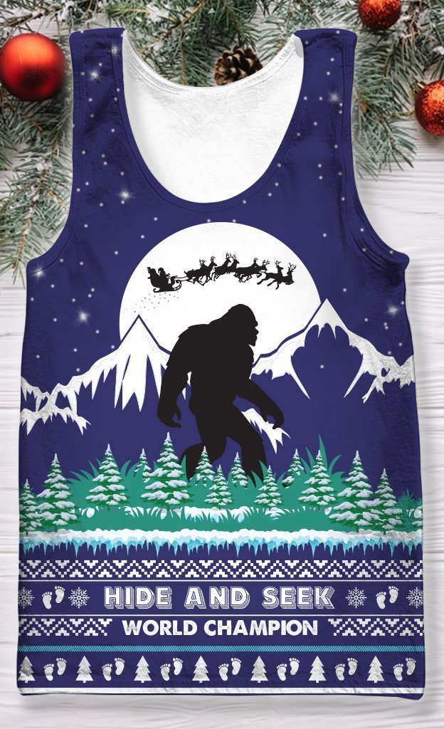 3D All Over Print Big Foot Hoodie-Apparel-HD09-Tank Top-S-Vibe Cosy™