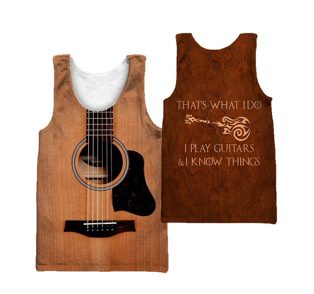 Guitar 3D That's What I do I Play Guitars And I Know Things All Over Printed Shirts For Men And Women TR09012104