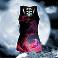 Purple Wolf 3D All Over Printed Hoodiedress Shirt by SUN AM290501-Apparel-SUN-Hollow Tank Top-S-Vibe Cosy™