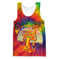 Hippie Mushroom all over-Apparel-NTH-Tank Top-S-Vibe Cosy™