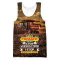 I Stop When I'M Done Tractor Hoodie-Apparel-HD09-Tank Top-S-Vibe Cosy™