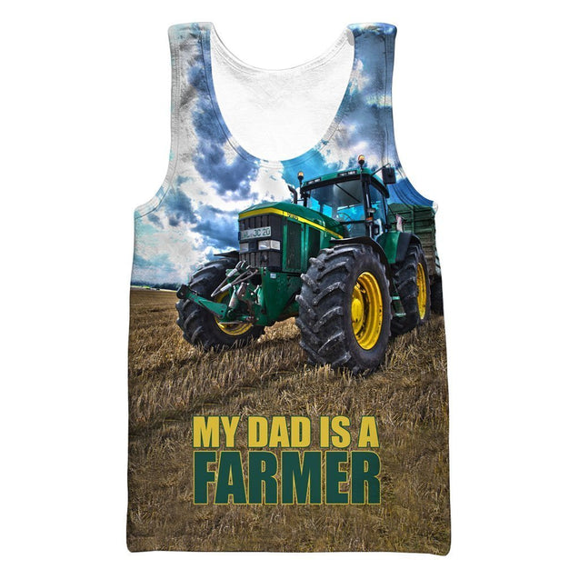 My Dad Is a Farm Hoodie-Apparel-HD09-Tank Top-S-Vibe Cosy™