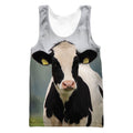 All Over Printed Black Cow Shirts-Apparel-HD09-Tank Top-S-Vibe Cosy™