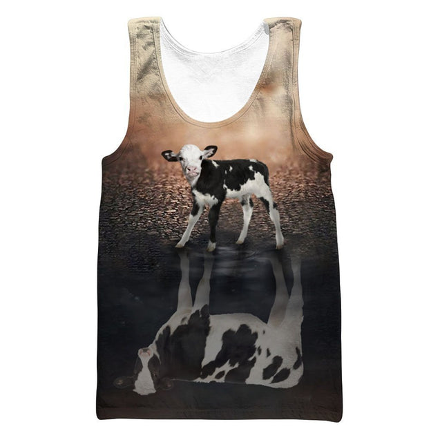 Cow Art All Over-Apparel-HD09-Tank Top-S-Vibe Cosy™