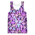 All Over Print Violet Many mushroom-Apparel-NTH-Tank Top-S-Vibe Cosy™