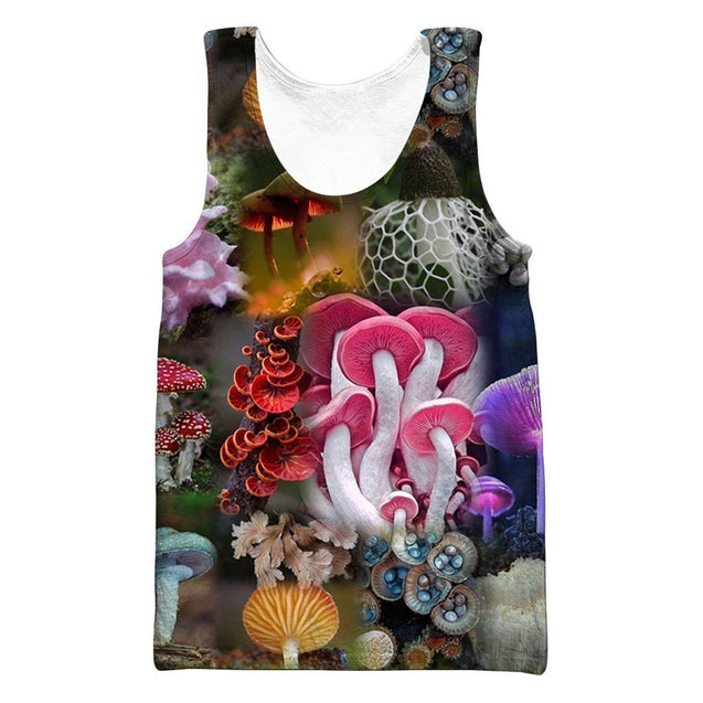 All Over Print Beautiful mushrooms-Apparel-NTH-Tank Top-S-Vibe Cosy™