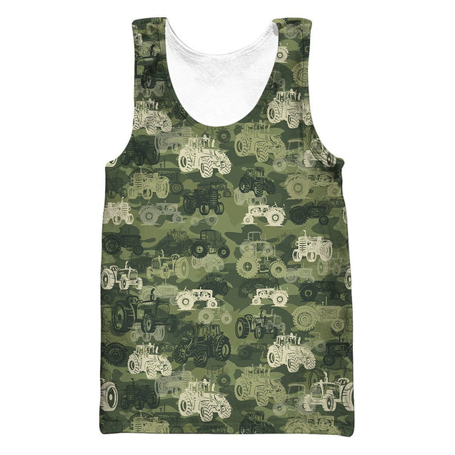Camo Tractor Hoodie-Apparel-HD09-Tank Top-S-Vibe Cosy™