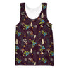 3D All Over Print Mushrooms and Blueberry Shirt-Apparel-NTH-Tank Top-S-Vibe Cosy™