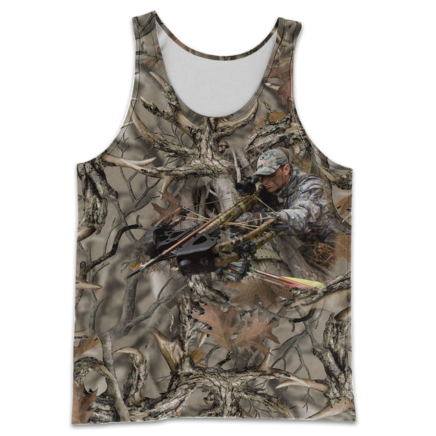 3D All Over Printed Hunting Shirts and Shorts-Apparel-HP Arts-Tank Top-S-Vibe Cosy™