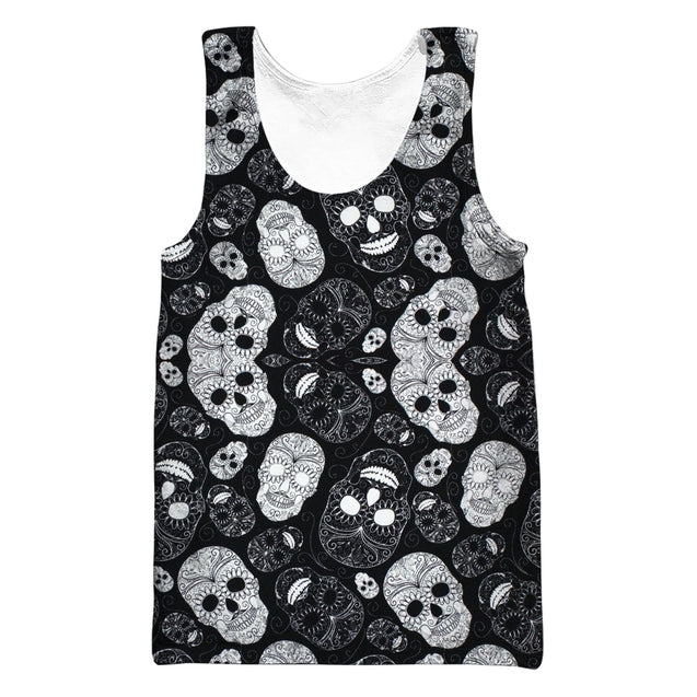 Candy Skull Hoodie-Apparel-GP Art-Tank Top-S-Vibe Cosy™