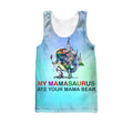3D All Over Print Love Mamasaurus Hoodie-Apparel-Khanh Arts-Tank Top-S-Vibe Cosy™