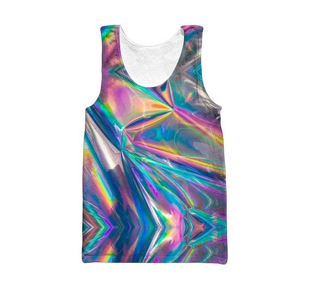 3D All Over Print 3D Holographic folds-Apparel-HD09-Tank Top-S-Vibe Cosy™