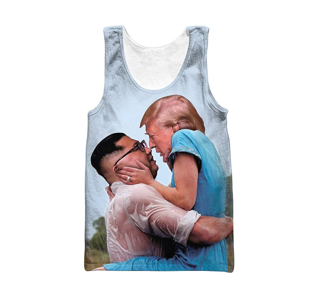 3D All Over Print Trump and Kim Jong Un The notebook-Apparel-HD09-Tank Top-S-Vibe Cosy™