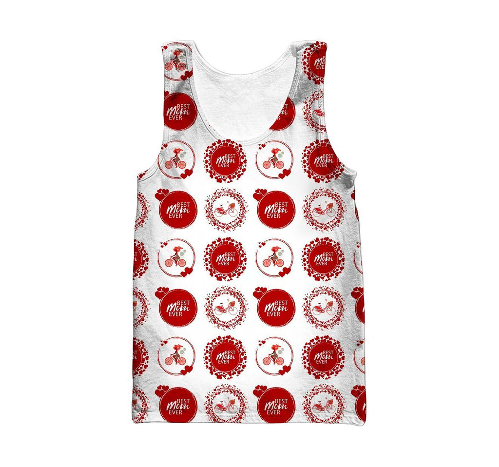 3D All Over Best Mom Ever Hoodie-Apparel-Khanh Arts-Tank Top-S-Vibe Cosy™