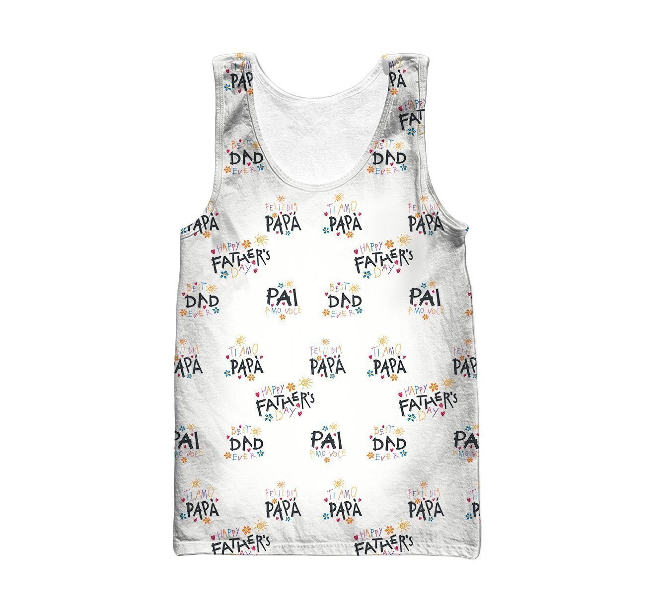 3D All Over PAI AMO VOCÊ Hoodie-Apparel-Khanh Arts-Tank Top-S-Vibe Cosy™