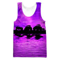 Beautiful Violet Tractor Hoodie-Apparel-HD09-Tank Top-S-Vibe Cosy™