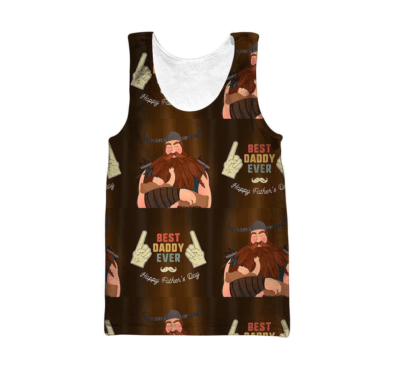 3D All Over Happy Father's Day Hoodie-Apparel-Khanh Arts-Tank Top-S-Vibe Cosy™