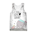 3D All Over Print Love Mother Elephant Hoodie-Apparel-Khanh Arts-Tank Top-S-Vibe Cosy™