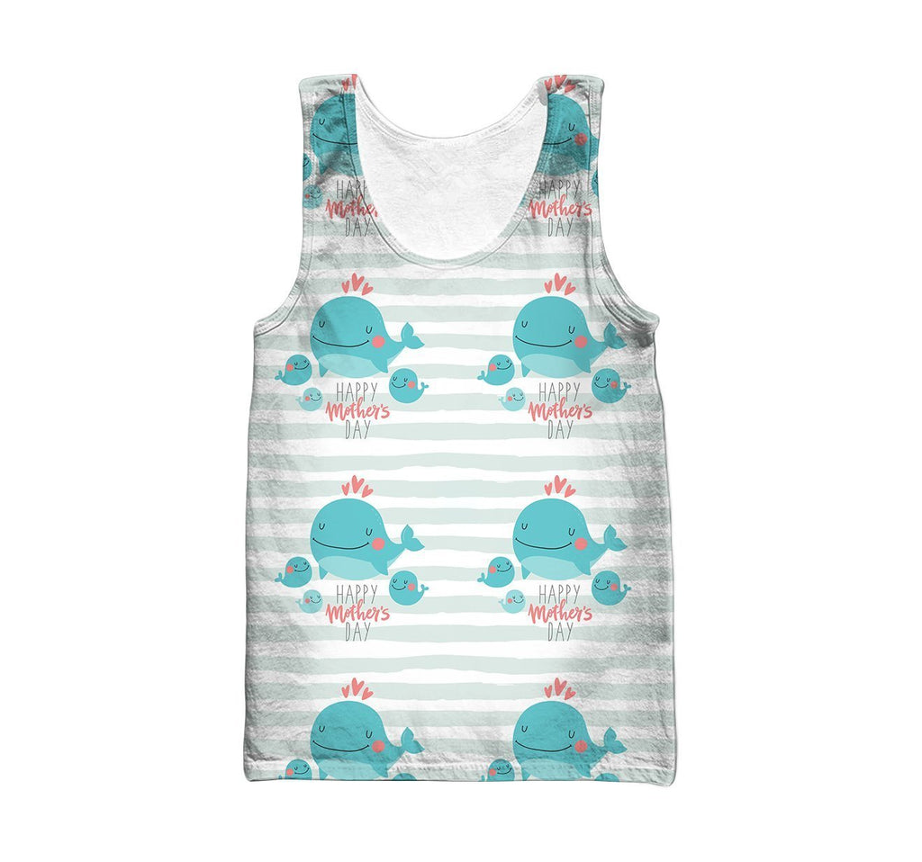 3D All Over Best Mom Dolphin Hoodie-Apparel-Khanh Arts-Tank Top-S-Vibe Cosy™