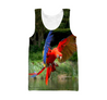 3D All Over Print Parrot Macaw Incoming Hoodie-Apparel-PHL-Tank Top-S-Vibe Cosy™