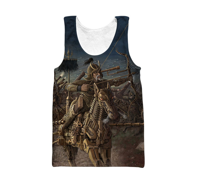 3D All Over Print Mongol Warriors Hoodie-Apparel-Khanh Arts-Tank Top-S-Vibe Cosy™