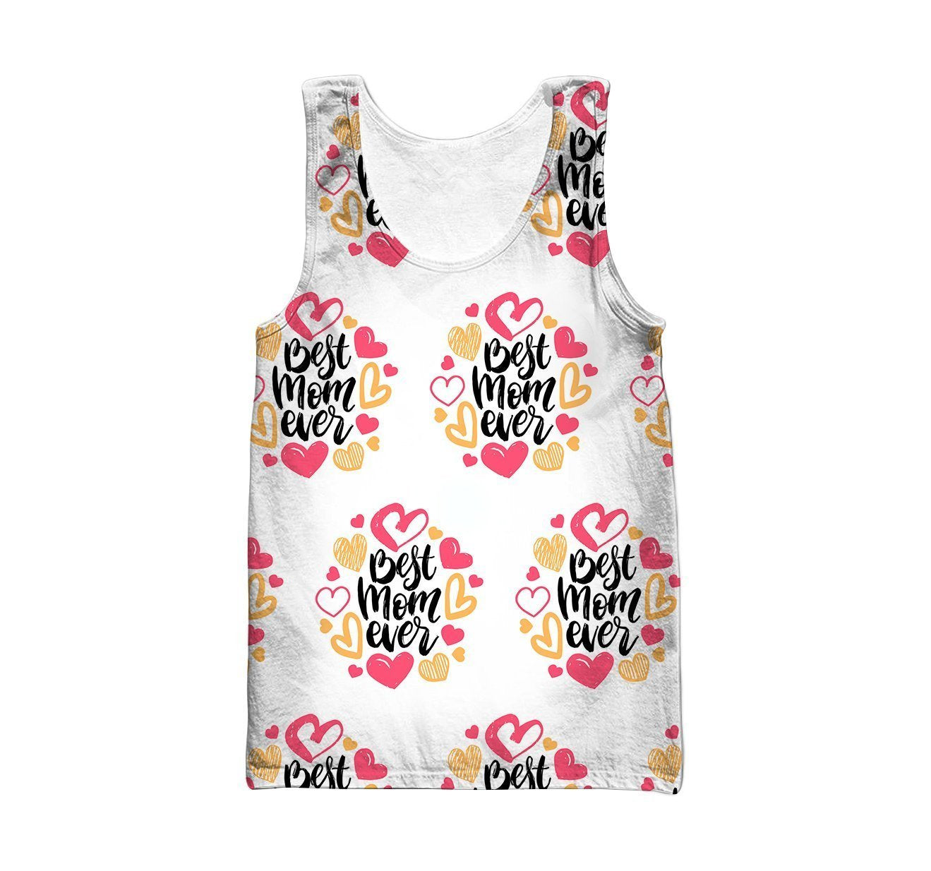 3D All Over Best I Love Mom Hoodie-Apparel-Khanh Arts-Tank Top-S-Vibe Cosy™