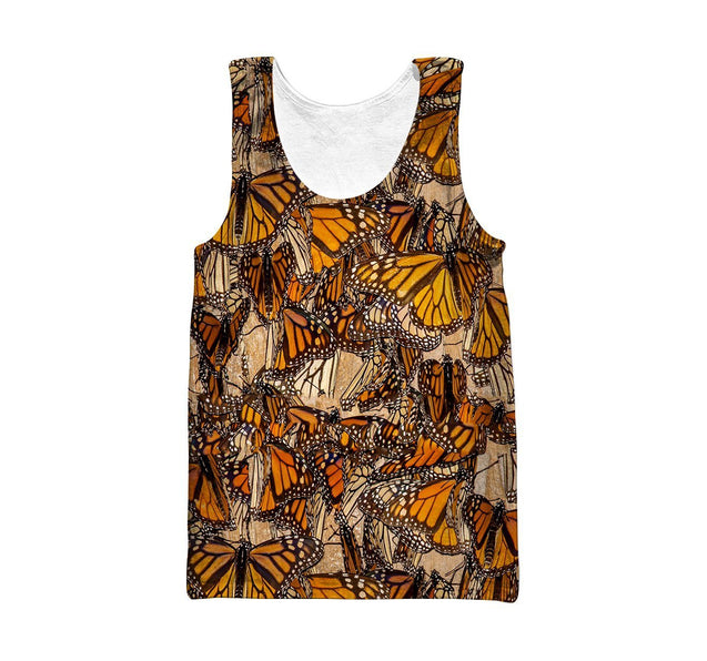 3D All Over Print Butterflies Hoodie-Apparel-Khanh Arts-Tank Top-S-Vibe Cosy™