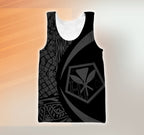 Kanaka Polynesian Tribal Hoodie - Circle Style Gray Color - AH-ALL OVER PRINT HOODIES (P)-Phaethon-Tank-Top-S-Vibe Cosy™