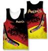 Australia Hoodie Red Black Animals Pattern NNK1463-Apparel-PL8386-Tank Top-S-Vibe Cosy™